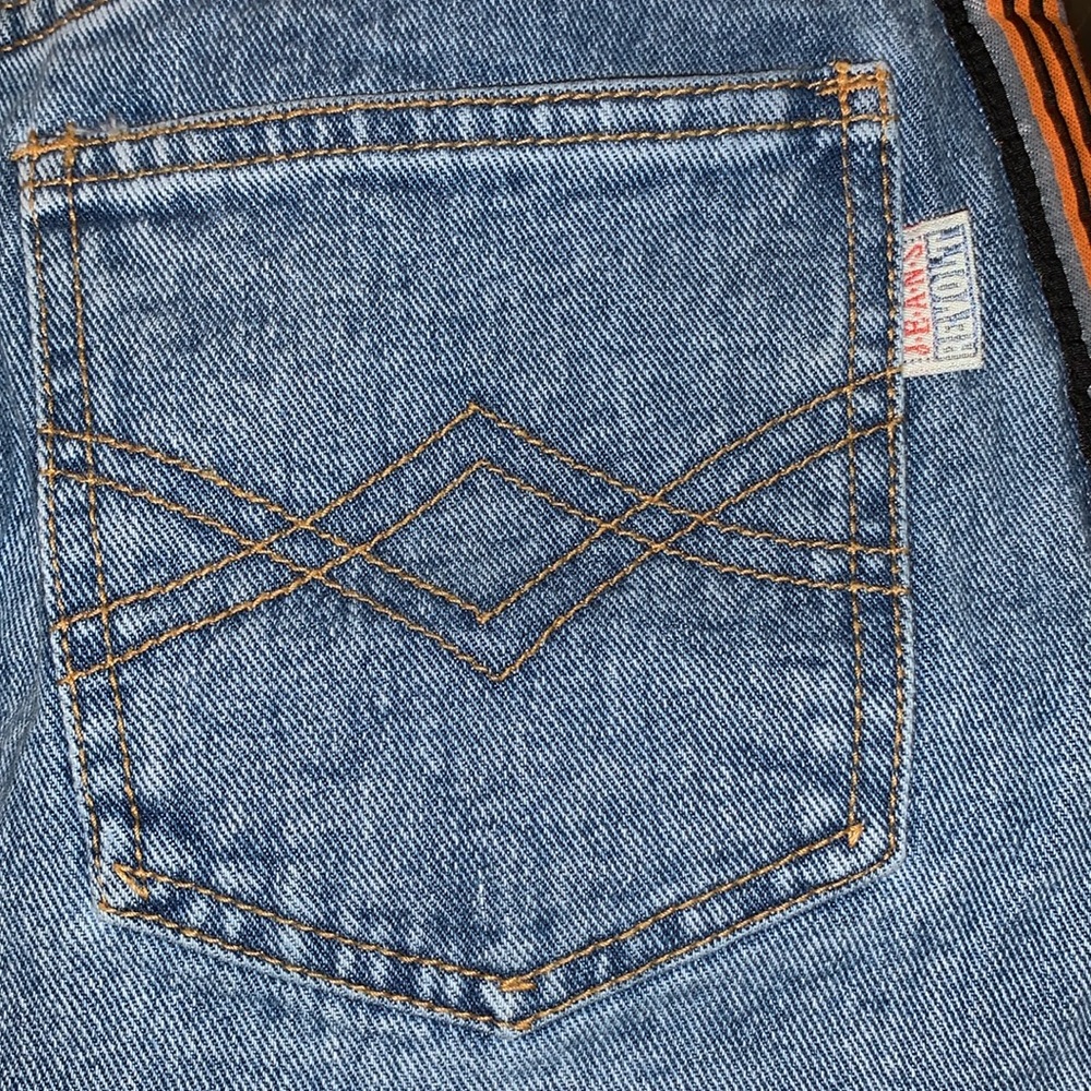 Vintage Deadstock Revolt High-Rise Midi Length Denim Skirt With Button Back - Picture 13 of 16